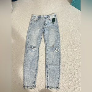 target distressed light blue jeans